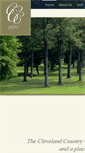 Mobile Screenshot of clevelandcountryclub.org