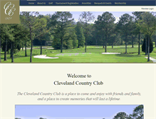 Tablet Screenshot of clevelandcountryclub.org