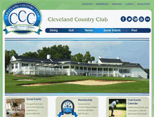 Tablet Screenshot of clevelandcountryclub.net